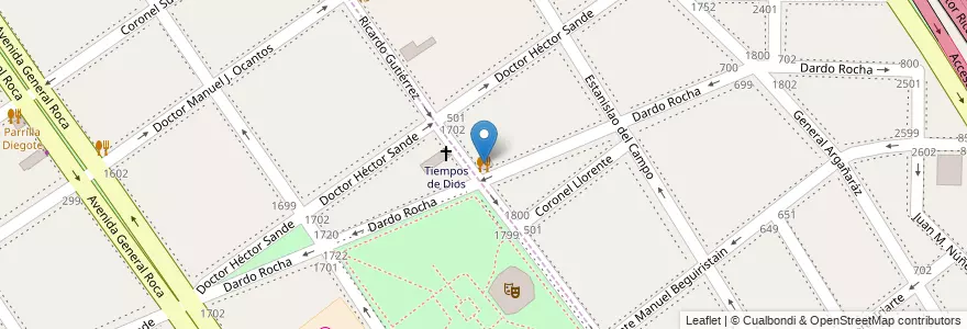Mapa de ubicacion de Locos x la Pizza en アルゼンチン, ブエノスアイレス州, Partido De Avellaneda, Avellaneda.