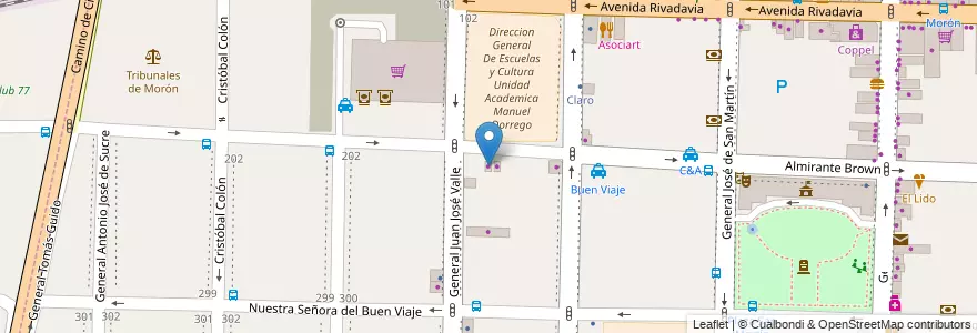 Mapa de ubicacion de Locutorio en Argentinië, Buenos Aires, Partido De Morón, Morón.