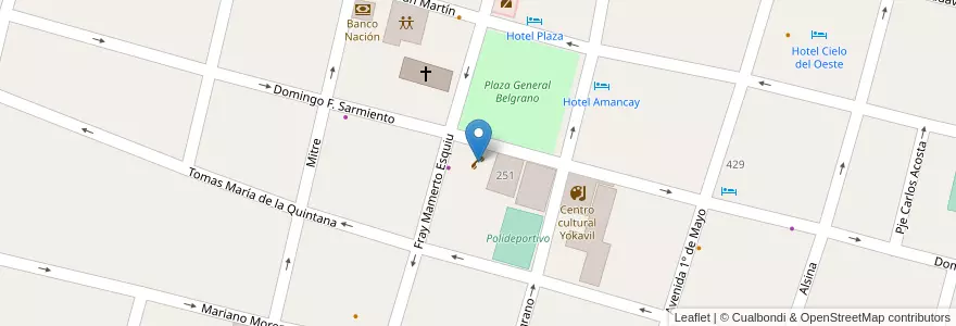 Mapa de ubicacion de Locutorio en آرژانتین, Catamarca, Departamento Santa María, Municipio De Santa María, Santa María.