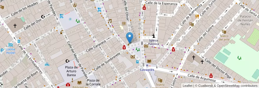 Mapa de ubicacion de Locutorio en إسبانيا, منطقة مدريد, منطقة مدريد, Área Metropolitana De Madrid Y Corredor Del Henares, مدريد.