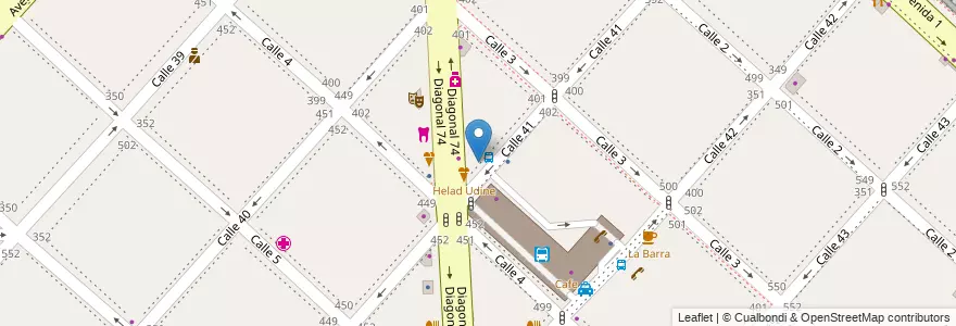 Mapa de ubicacion de Locutorio, Casco Urbano en 阿根廷, 布宜诺斯艾利斯省, Partido De La Plata, La Plata.