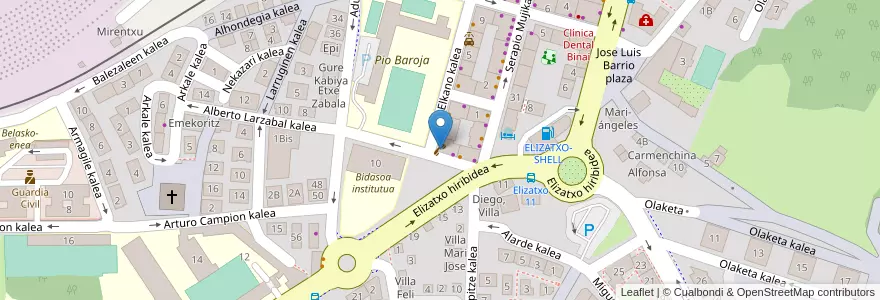 Mapa de ubicacion de Locutorio Chez Bernardette en Испания, Страна Басков, Гипускоа, Бахо-Бидасоа, Irun.