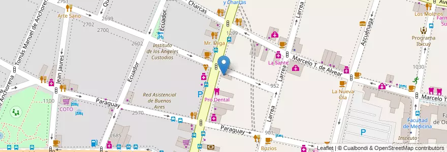 Mapa de ubicacion de Locutorio Internet, Recoleta en Аргентина, Буэнос-Айрес, Comuna 2, Буэнос-Айрес.