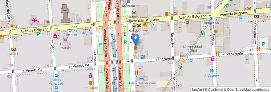 Mapa de ubicacion de Locutorio, Montserrat en Arjantin, Ciudad Autónoma De Buenos Aires, Comuna 1, Buenos Aires.
