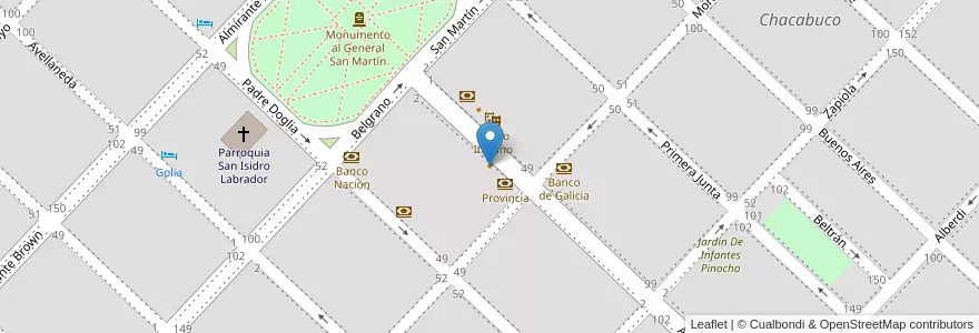 Mapa de ubicacion de Loft en Arjantin, Buenos Aires, Partido De Chacabuco, Chacabuco.