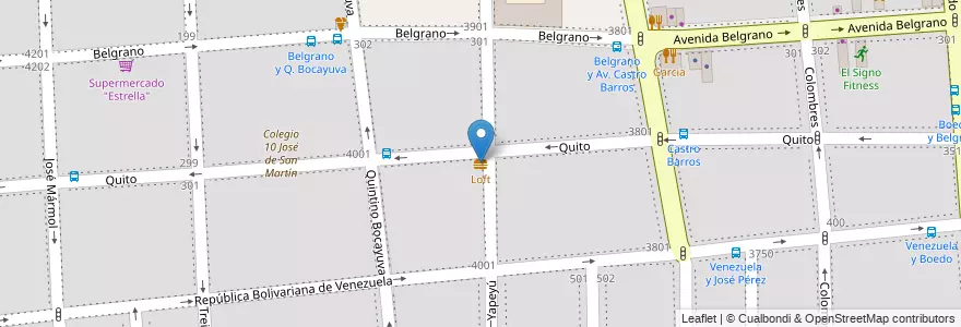 Mapa de ubicacion de Loft, Almagro en アルゼンチン, Ciudad Autónoma De Buenos Aires, Comuna 5, ブエノスアイレス.