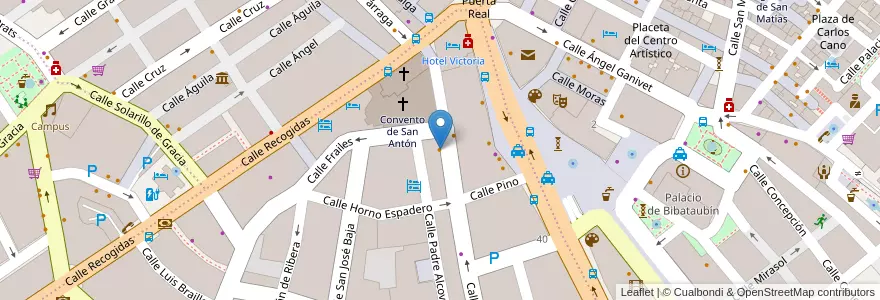 Mapa de ubicacion de Loft Café en Spanje, Andalusië, Granada, Comarca De La Vega De Granada, Granada.