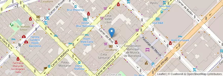 Mapa de ubicacion de Lokal Bar en Espanha, Catalunha, Barcelona, Barcelonès, Barcelona.