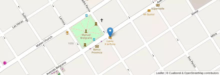 Mapa de ubicacion de Lokos X la Pizza en آرژانتین, استان بوئنوس آیرس, Partido De Escobar, Garín.