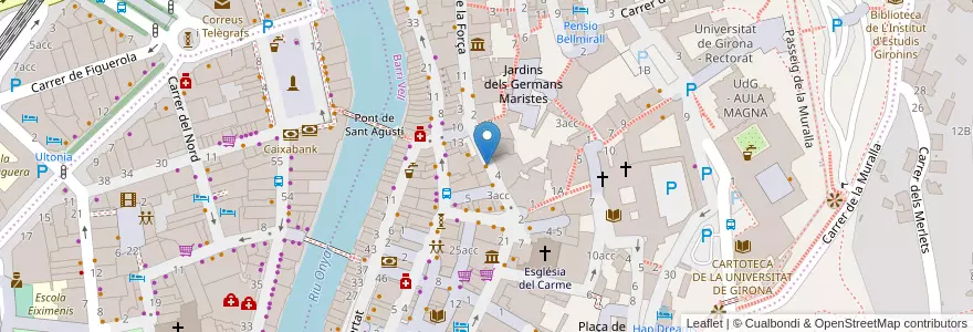 Mapa de ubicacion de Lola Cafe en Spanien, Katalonien, Girona, Gironès, Girona.