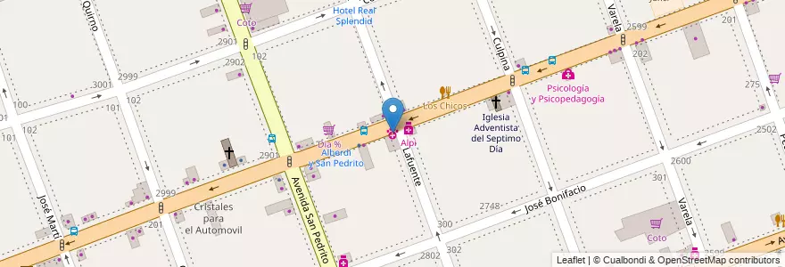 Mapa de ubicacion de Lola Mora, Flores en الأرجنتين, Ciudad Autónoma De Buenos Aires, Comuna 7, Buenos Aires.