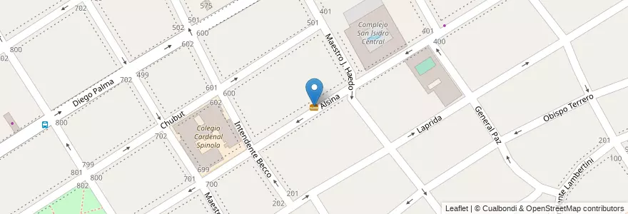 Mapa de ubicacion de Lola pizza en Argentinië, Buenos Aires, Partido De San Isidro, San Isidro.