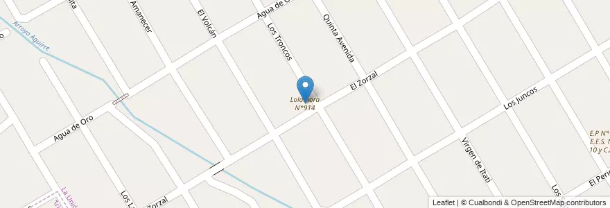 Mapa de ubicacion de Lolamora N*914 en Arjantin, Buenos Aires, Partido De Ezeiza, La Unión.