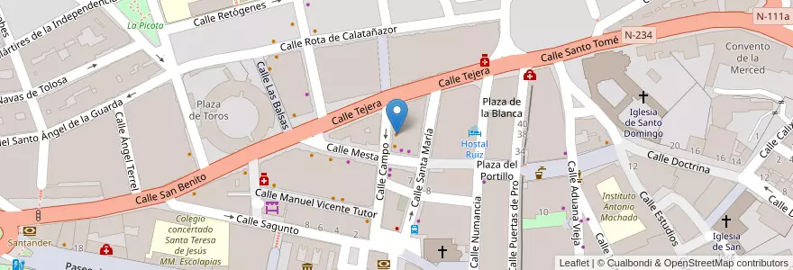 Mapa de ubicacion de Lolita Market en Spanje, Castilië En León, Soria, Soria, Comarca De Soria.