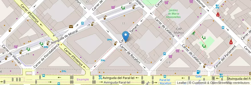 Mapa de ubicacion de Lolita Taperia en Испания, Каталония, Барселона, Барселонес, Барселона.