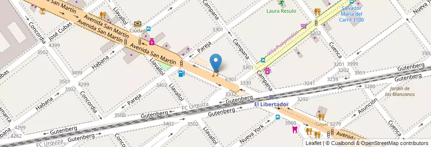 Mapa de ubicacion de Lolo, Villa Devoto en Аргентина, Буэнос-Айрес, Буэнос-Айрес, Comuna 11.