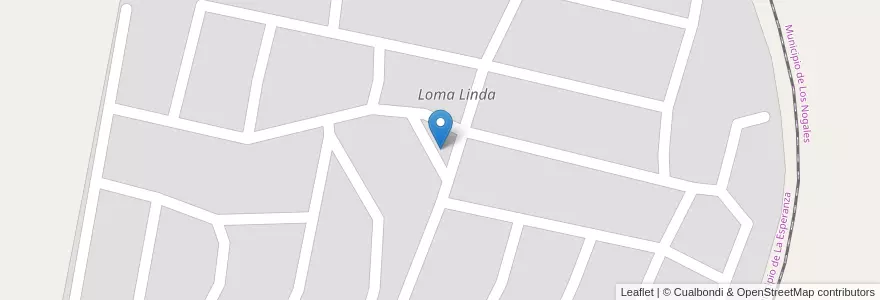 Mapa de ubicacion de Loma Linda en Arjantin, Tucumán, Departamento Tafí Viejo, Municipio De La Esperanza.
