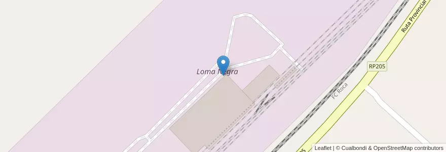 Mapa de ubicacion de Loma Negra en Arjantin, Buenos Aires, Partido De Cañuelas.