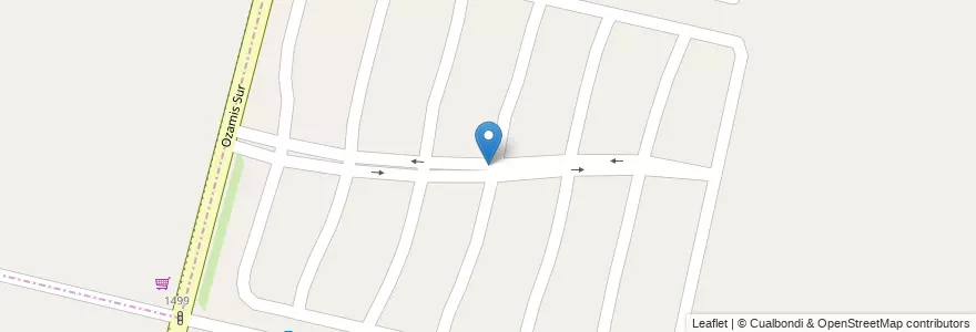 Mapa de ubicacion de Lomas de Russell en Arjantin, Şili, Mendoza, Departamento Maipú, Distrito Russell.