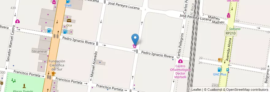 Mapa de ubicacion de Lomas Pet Mall en 阿根廷, 布宜诺斯艾利斯省, Partido De Lomas De Zamora, Lomas De Zamora.