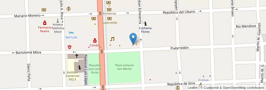 Mapa de ubicacion de Lomoro en آرژانتین, شیلی, Mendoza, Departamento Tunuyán, Distrito Ciudad De Tunuyán.
