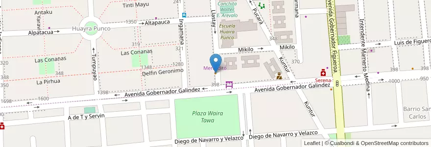 Mapa de ubicacion de Lomos Premium en Аргентина, Катамарка, Departamento Capital, Municipio De San Fernando Del Valle De Catamarca, San Fernando Del Valle De Catamarca.
