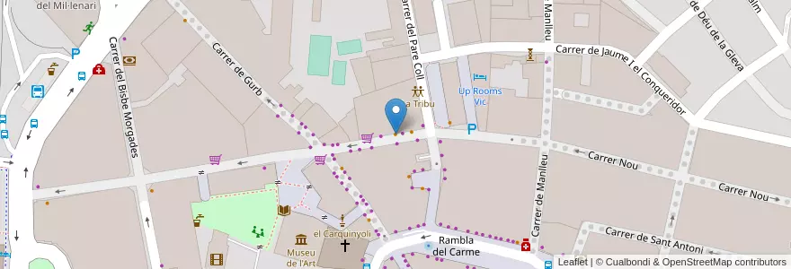 Mapa de ubicacion de L'Ona en 스페인, Catalunya, Barcelona, Osona, Vic.