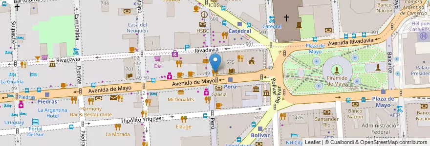 Mapa de ubicacion de London City, Montserrat en الأرجنتين, Ciudad Autónoma De Buenos Aires, Comuna 1, Buenos Aires.