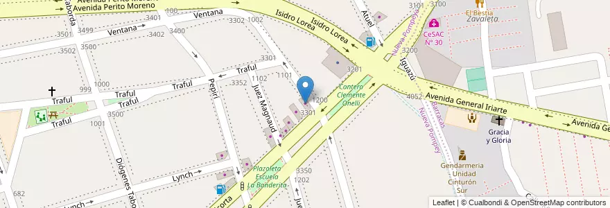 Mapa de ubicacion de Lonera Omar, Nueva Pompeya en Argentina, Ciudad Autónoma De Buenos Aires, Comuna 4, Buenos Aires.