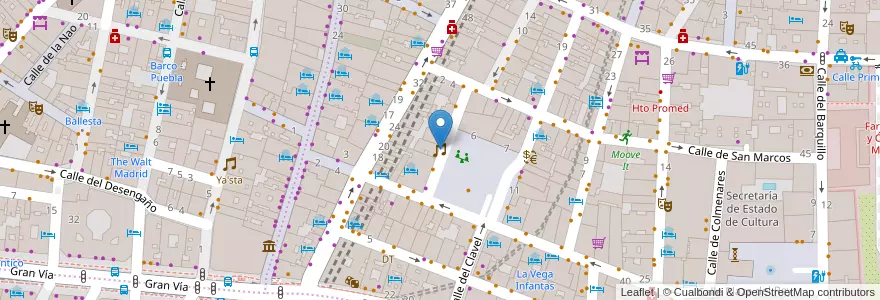 Mapa de ubicacion de Long Play en Испания, Мадрид, Мадрид, Área Metropolitana De Madrid Y Corredor Del Henares, Мадрид.
