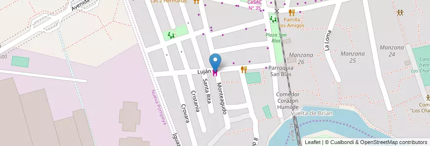 Mapa de ubicacion de López, Barracas en 阿根廷, Ciudad Autónoma De Buenos Aires, Comuna 4, 布宜诺斯艾利斯.