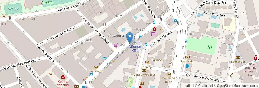 Mapa de ubicacion de LOPEZ DE HOYOS, CALLE, DE,190 en إسبانيا, منطقة مدريد, منطقة مدريد, Área Metropolitana De Madrid Y Corredor Del Henares, مدريد.