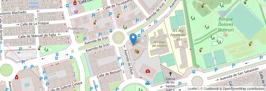 Mapa de ubicacion de Lorca en إسبانيا, منطقة مدريد, منطقة مدريد, Área Metropolitana De Madrid Y Corredor Del Henares, San Fernando De Henares, Coslada.