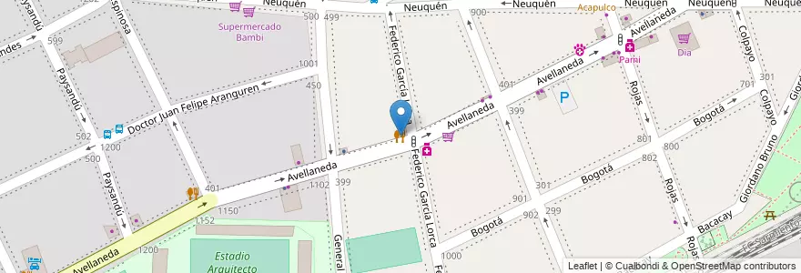 Mapa de ubicacion de Lorca, Caballito en 阿根廷, Ciudad Autónoma De Buenos Aires, 布宜诺斯艾利斯, Comuna 6.
