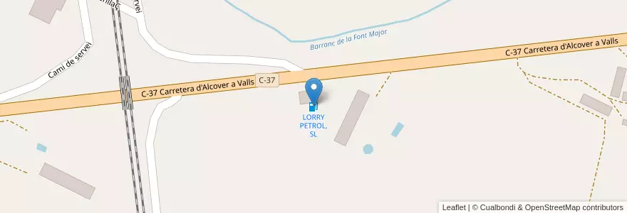 Mapa de ubicacion de LORRY PETROL, SL en Sepanyol, Catalunya, Tarragona, Alt Camp, Alcover.