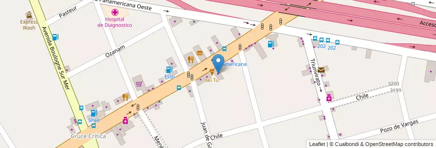 Mapa de ubicacion de Los Abuelos en Arjantin, Buenos Aires, Partido De Tigre, Don Torcuato.
