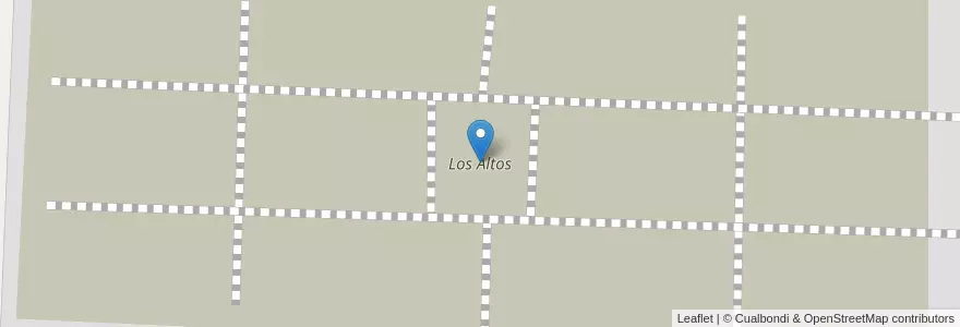 Mapa de ubicacion de Los Altos en الأرجنتين, La Pampa, Departamento Conhelo, Municipio De Winifreda.
