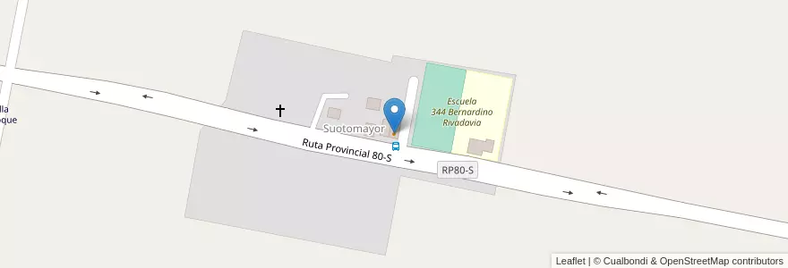 Mapa de ubicacion de Los amigos en Argentine, Santa Fe, Departamento Las Colonias, Municipio De Soutomayor.