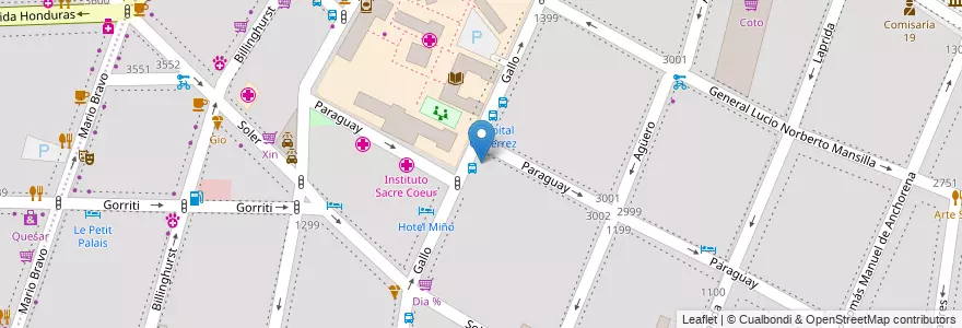 Mapa de ubicacion de Los amigos, Recoleta en آرژانتین, Ciudad Autónoma De Buenos Aires, Comuna 2, Buenos Aires.