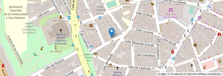 Mapa de ubicacion de Los Ángeles en إسبانيا, منطقة مدريد, منطقة مدريد, Área Metropolitana De Madrid Y Corredor Del Henares, مدريد.