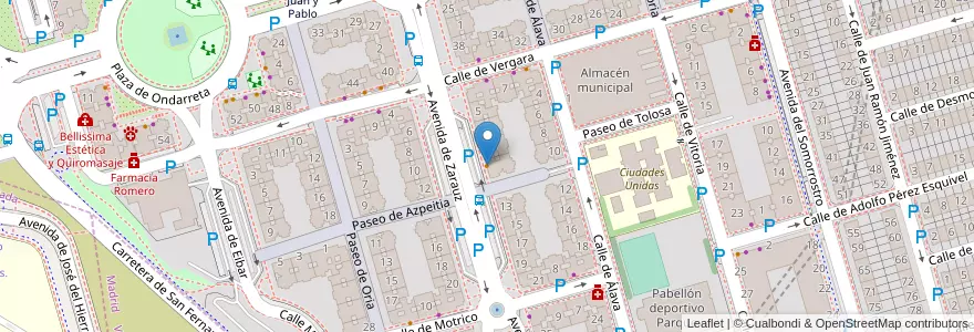 Mapa de ubicacion de Los Ángeles en Espanha, Comunidade De Madrid, Comunidade De Madrid, Área Metropolitana De Madrid Y Corredor Del Henares, San Fernando De Henares.