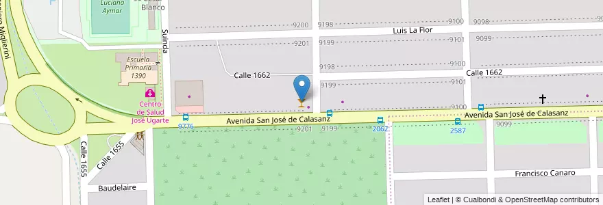 Mapa de ubicacion de Los Angelitos en آرژانتین, سانتافه, Departamento Rosario, Municipio De Rosario, تسبیح.
