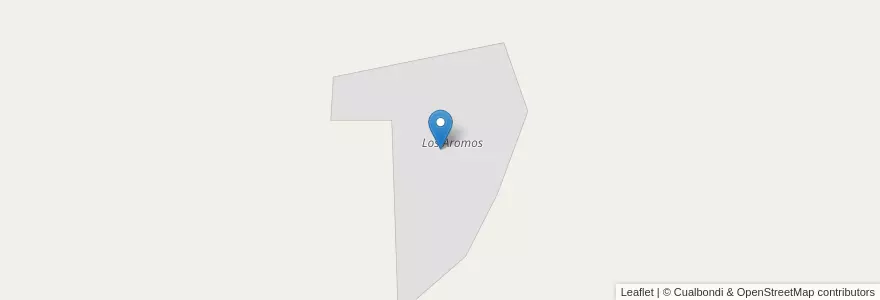 Mapa de ubicacion de Los Aromos en الأرجنتين, San Luis, Gobernador Dupuy, Municipio De Fortín El Patria.