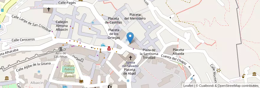 Mapa de ubicacion de Los Caracoles en إسبانيا, أندلوسيا, غرناطة, Comarca De La Vega De Granada, Granada.