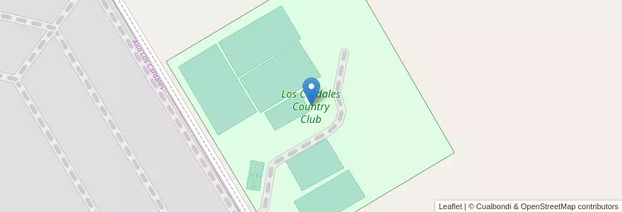 Mapa de ubicacion de Los Cardales Country Club en 아르헨티나, 부에노스아이레스주, Partido De Campana.