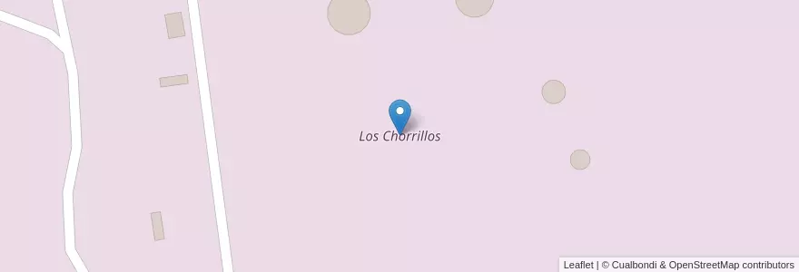 Mapa de ubicacion de Los Chorrillos en Arjantin, Tierra Del Fuego, Şili, Departamento Río Grande.