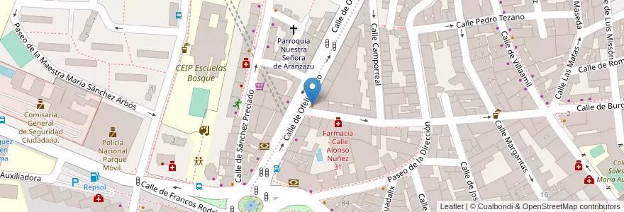 Mapa de ubicacion de Los Doce Meses en Испания, Мадрид, Мадрид, Área Metropolitana De Madrid Y Corredor Del Henares, Мадрид.