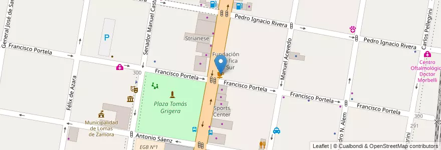 Mapa de ubicacion de Los Dos Chinos en Argentinië, Buenos Aires, Partido De Lomas De Zamora, Lomas De Zamora.