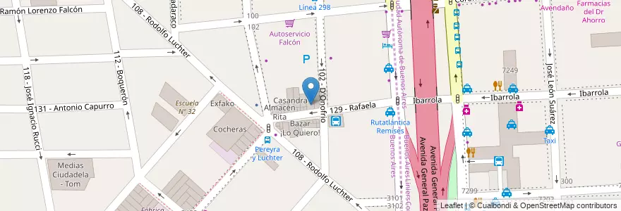 Mapa de ubicacion de Los dos Hermanos en 阿根廷, 布宜诺斯艾利斯省, Partido De Tres De Febrero, Ciudadela.