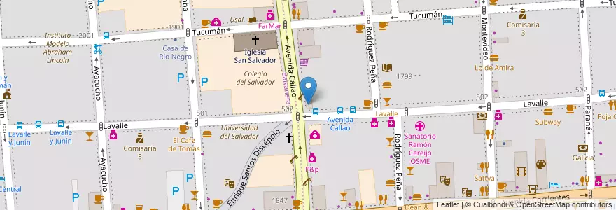 Mapa de ubicacion de Los Galgos, San Nicolas en Argentina, Autonomous City Of Buenos Aires, Autonomous City Of Buenos Aires.